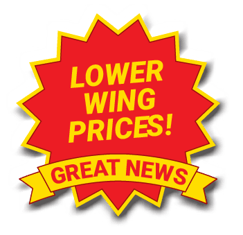 Great News! Lower Wing Prices