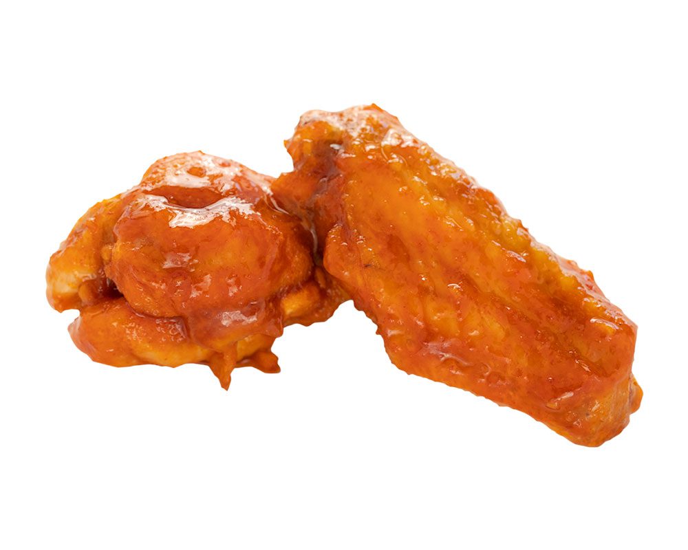 Chicken wing with honey garlic sriracha sauce