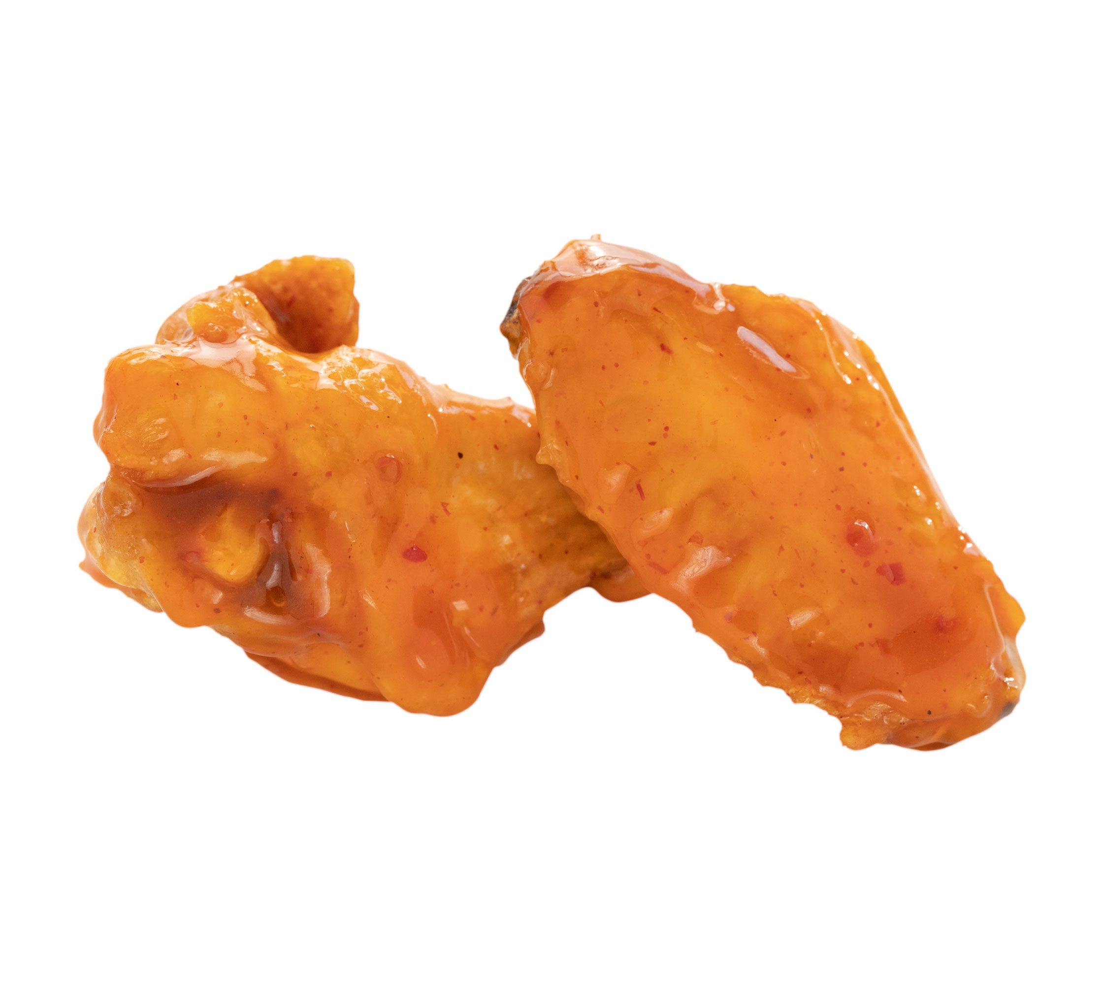 Chicken wing with mango habanero sauce